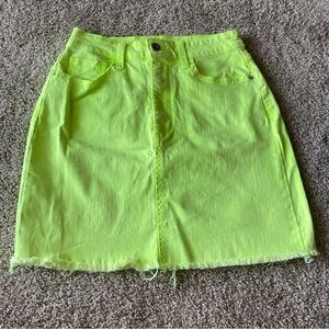 Arizona Jean Co. Yellow Mini Jean Skirt